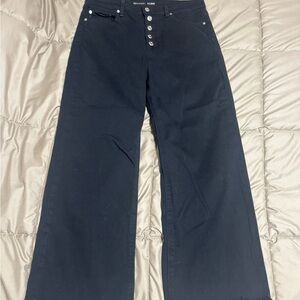 Michael Kors Women's Dark Wide-Leg Jeans